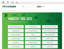 Tablet Screenshot of ministrykits.adventsource.org